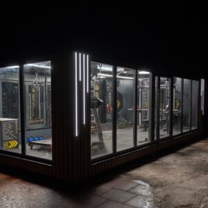 Mobilna siłownia kontenerowa GYM BOX 9x3 m