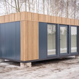 Pawilon usługowy 10x3 m z płyty warstwowej – salon, studio, lokal usługowy