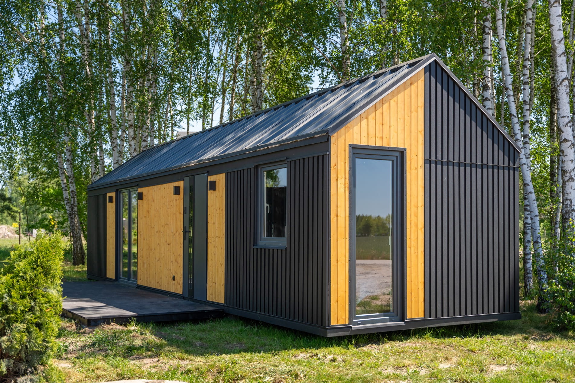 Dom modułowy z płyty warstwowej całoroczny Marbella 11x3,2m